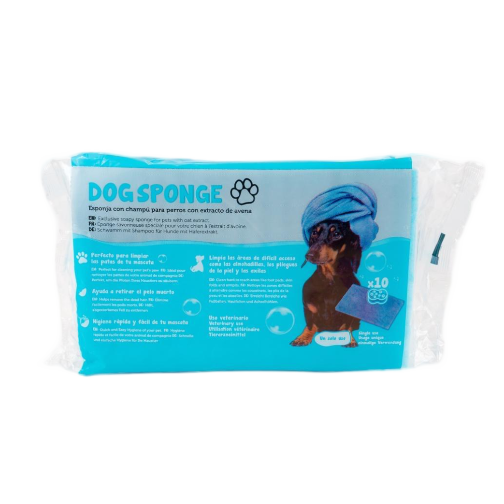 DogSponge Instant Bath & Paw Cleaning Sponge for Dogs (10 Sheets Inside)