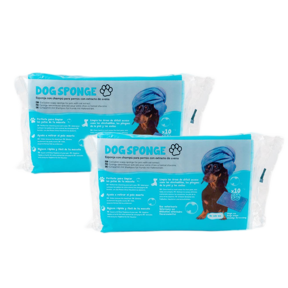 DogSponge Instant Bath & Paw Cleaning Sponge for Dogs (10 Sheets Inside)