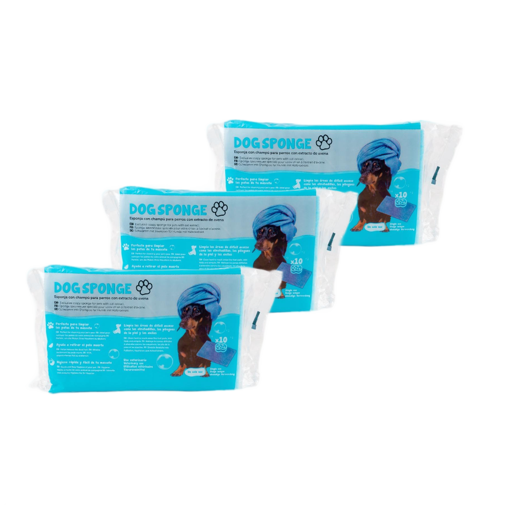 DogSponge Instant Bath & Paw Cleaning Sponge for Dogs (10 Sheets Inside)